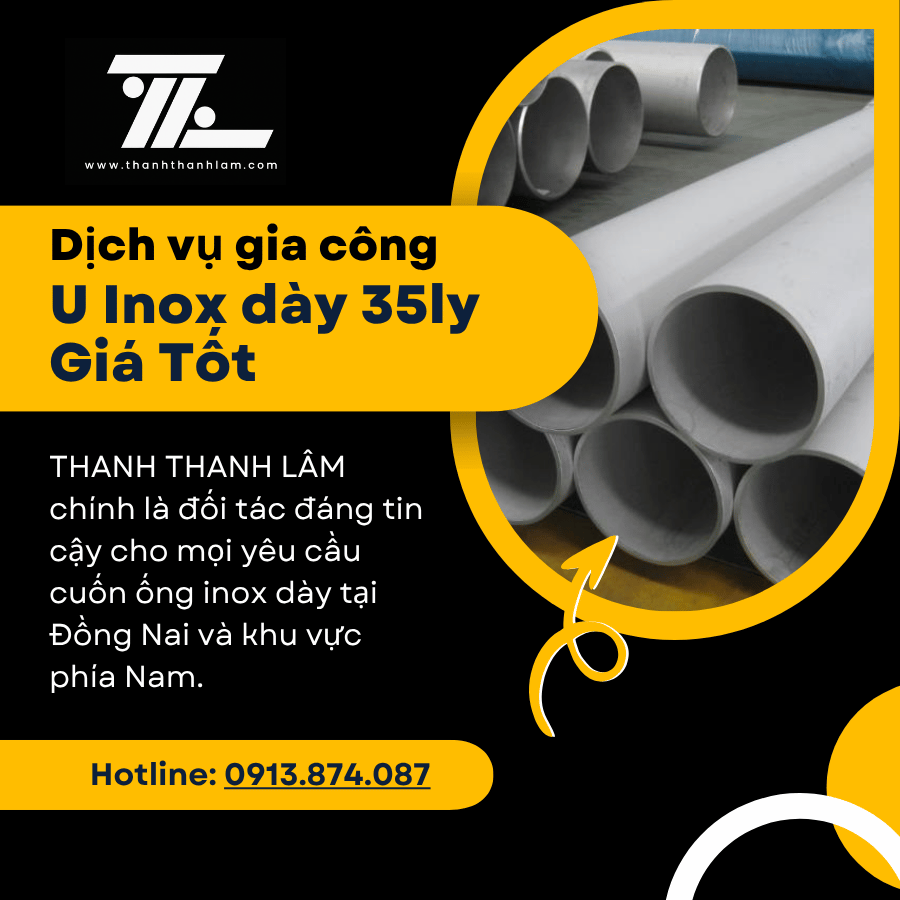 Gia công cuốn ống inox dày 35ly 2