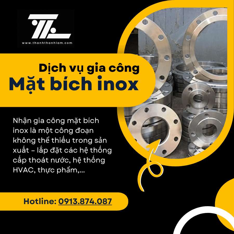Gia công mặt bích inox