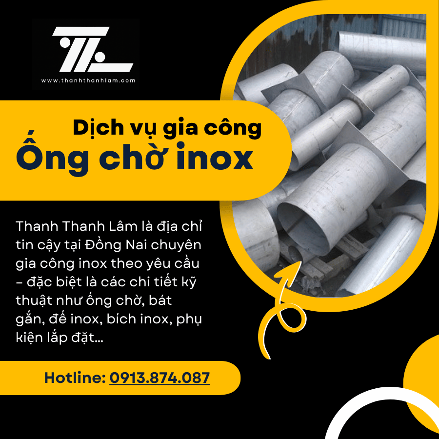 Gia công ống chờ inox 1