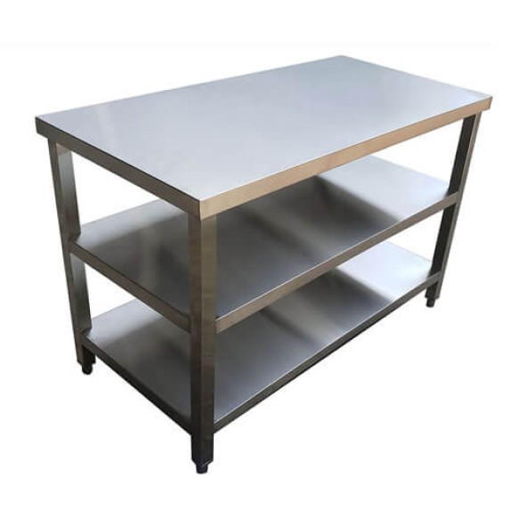 Bàn thao tác có bánh xe 3 tầng