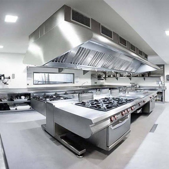 Bếp inox công nghiệp khách sạn