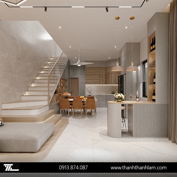Cầu thang kính cường lực
