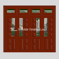 Cửa sắt giả gỗ
