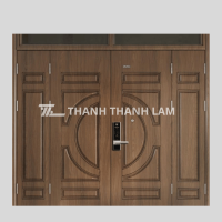 Cửa sắt giả gỗ