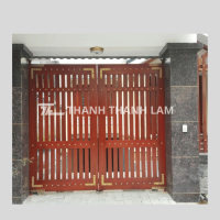 Cửa sắt giả gỗ