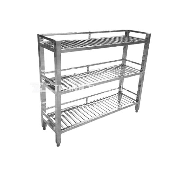 Kệ Inox Công Nghiệp 3 Tầng