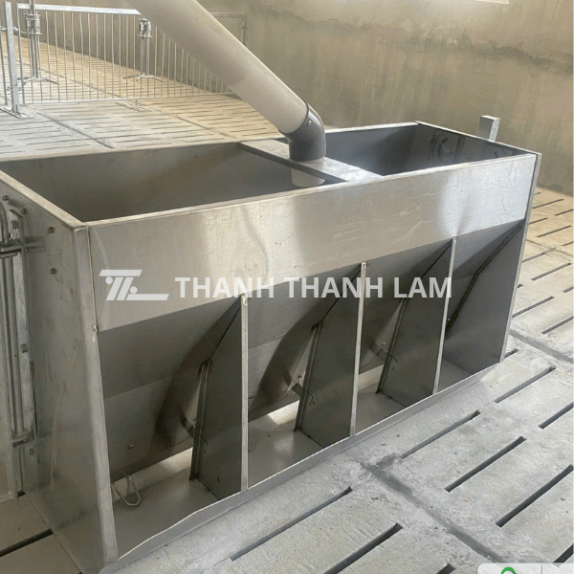 Máng ăn Đơn/ Đôi/ Máng treo Inox Cho trang trại heo