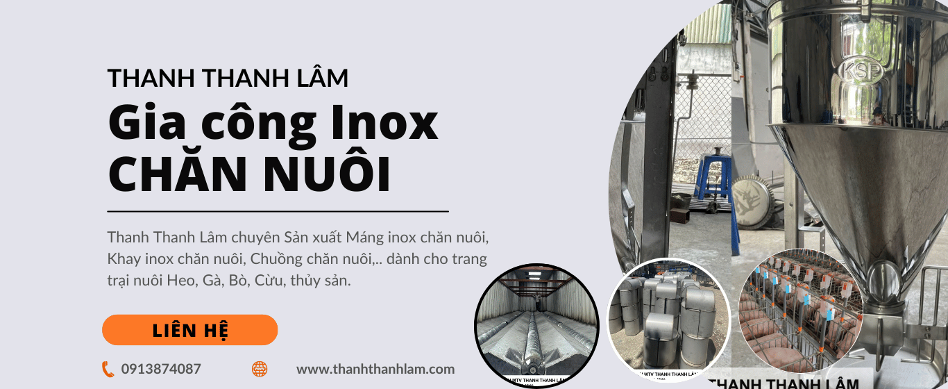 Gia công inox chăn nuôi